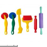 Fashionclubs 6pcs set Plastic Art Clay and Dough Playing Tools Set For Children Ages 3 And Up  B01N6QFTIM